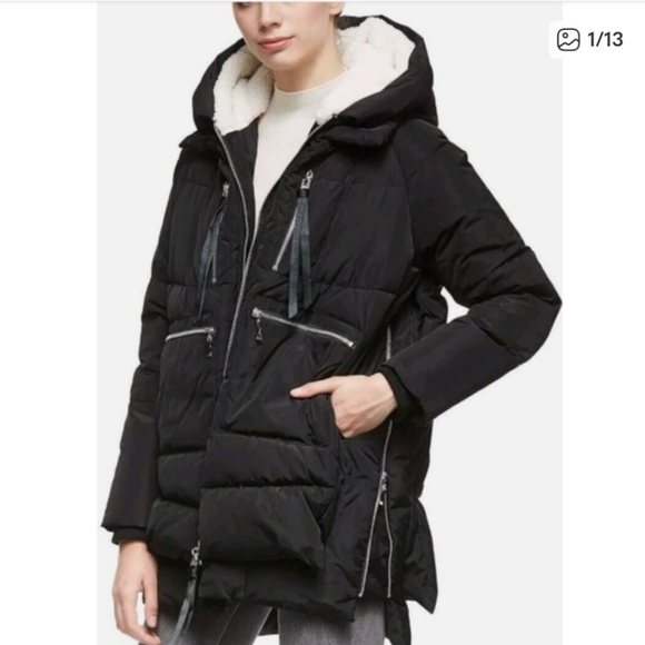 Orolay Thickened Down Jacket Black Winter Snow Coat Large Viral Coat Warm - Picture 2 of 16